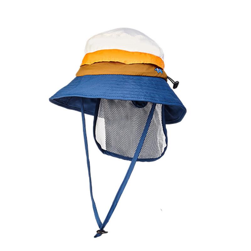 Childrens Sun Hat With Adjustable Foldable Design For Summer Outdoor Activities