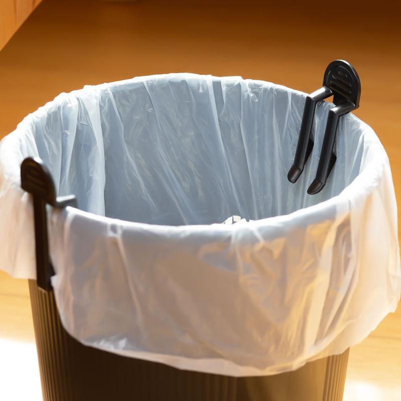 2 шт. Практичный пластиковый зажим для мусорного пакета, фиксатор пакета для мусора, зажим для мусора, зажим для мусорного ведра, кухонные и ванные гаджеты