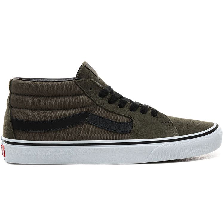 Vans SK8 Mid Unisex Skate Shoes Dark Green Retro Casual VN0A3WM30FI