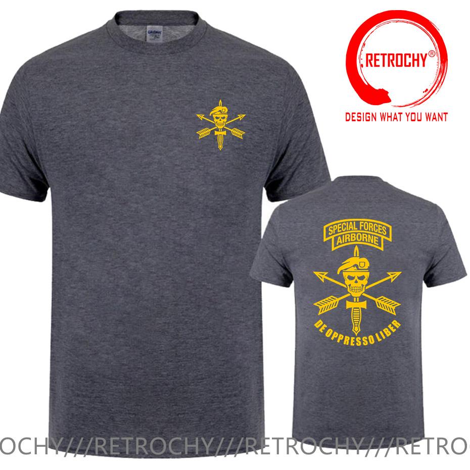 New Army Special Forces Airborne TShirt Customize Pluz Size 5xl 6xl T Shirt Tee Shirt Us Military Army Skull Green Beret Tshirt