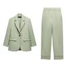 Spring NEW Set Casual Curling Trousers Straight Pants 9929227 Straight Cut Blazers 9929327