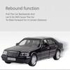 1/32 Classic Benz S-W140 Alloy Diecast Car Model Toys Metal Body Rubber Tires Vehicles with Sound Light Doors Openable for Gifts Boy