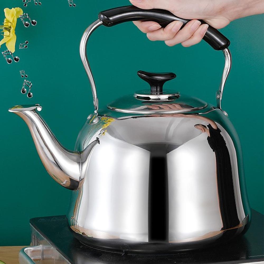 Stainless Steel Stovetop Teapot Folding Handle Whistling Tea Kettle Stovetop Kettle Tea Brewing
