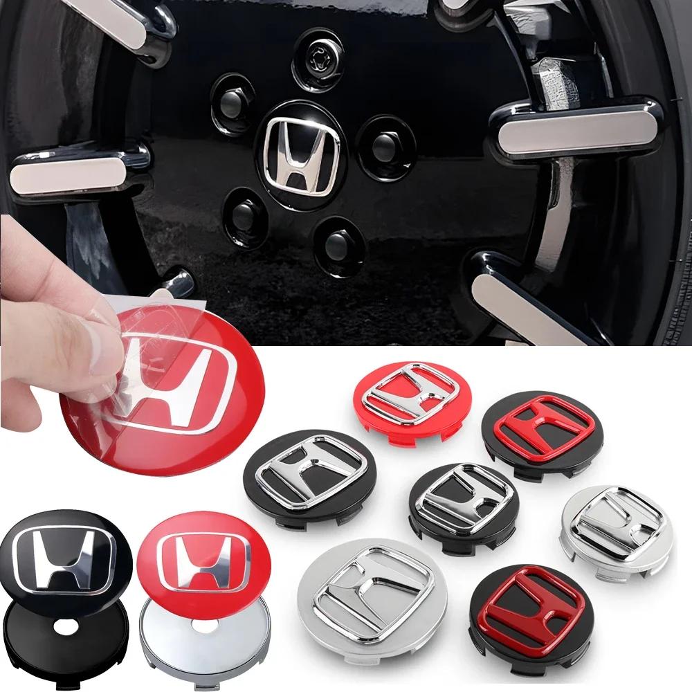56/58/60/59mm for Honda Type R Type S VTEC DOHC Modulo Vezel Legend Si RR Insight Car Wheel Center Hub Caps Auto Accessories
