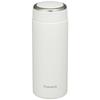 Peacock Water Bottle, Mug, Double-Layer Vacuum Insulation, Compatible with Sports Drinks, Keeps Drinks Hot or Cold, Silky White, 0.35L, AKW-35 W