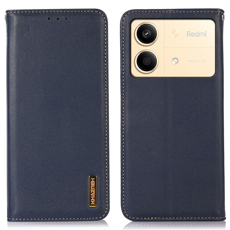 Чехол для телефона Xiaomi Redmi Note 13R Pro 5G из натуральной коровьей кожи с блокировкой RFID