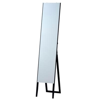 Безрамное Стильное Напольное Зеркало Черное Зеркало в Пол Рост 150 см x Ширина 30 см Ударопрочное Простое Зеркало Магазин Одежды (черный)
