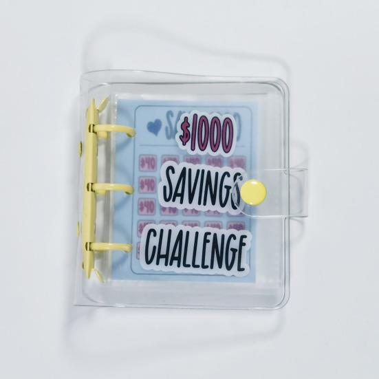 Книга для экономии денег, клейкая пряжка для кошелька, водонепроницаемая, устойчивая к разрывам ПВХ-папка, привлекательный продукт для экономии денег