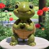 Настольный орнамент Heart-to-Heart Черепаха Смоляный декор 3D Фигурка Черепахи Гостиная Спальня Садовое украшение
