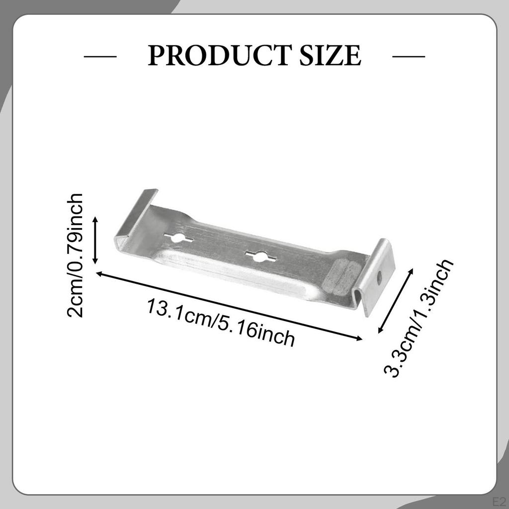 5-дюймовый алюминиевый подвес для водосточного желоба, крепежный зажим для карниза без свеса, крюк для водостока с крыши, прочный карниз