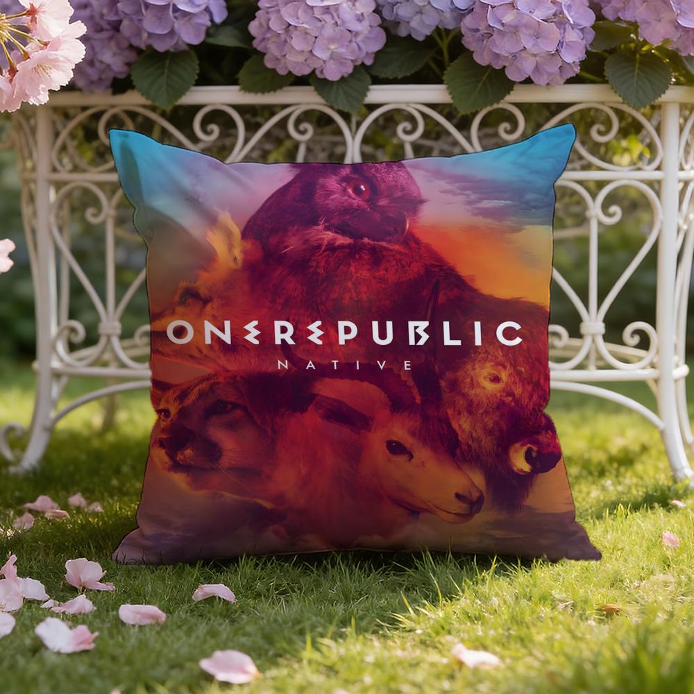 Band O-OneRepublicS Cushion Cover Home & Car Dual-Scene Pillow Cover: Reversible for Premium Comfort