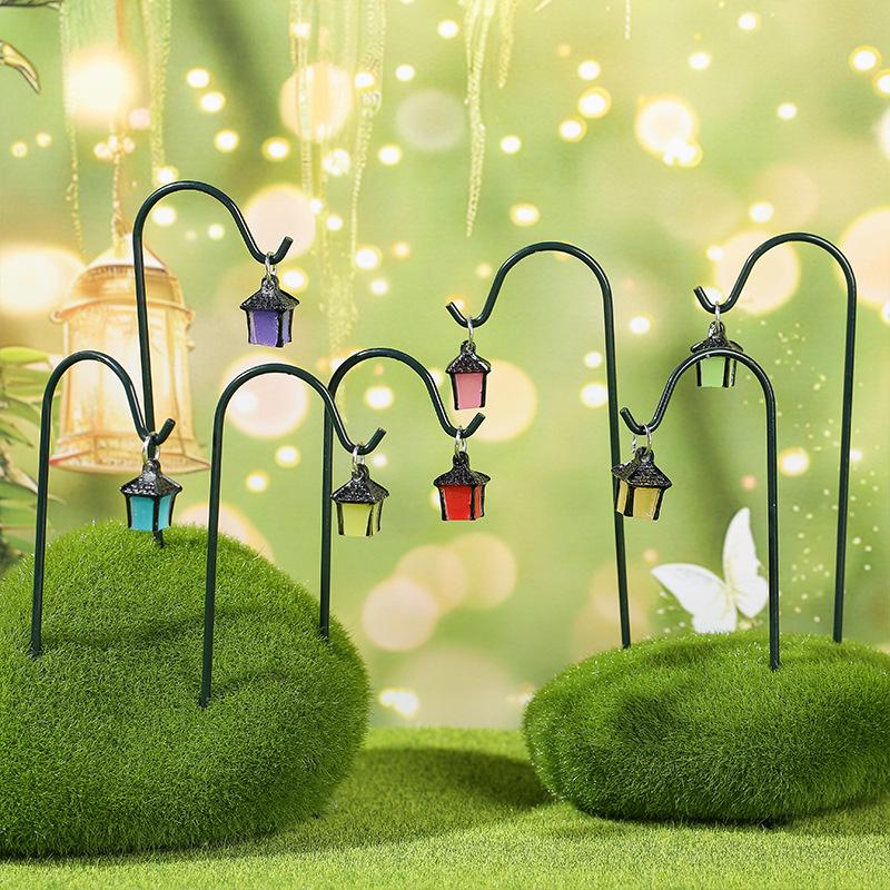 Creative Iron Lantern Succulent Vase - Decorative Micro Landscape Ornament