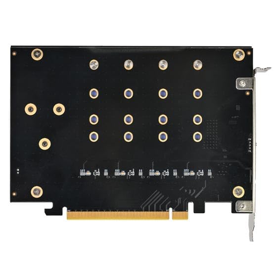 Silverstone Expansion Card Supports 4 X NVMe SSD Via PCIe X16 Interface SST-ECM40 M.2 (M Key)
