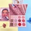 Beauty Pattern, 82-цветная палитра теней для век, перламутровая, матовая, хайлайтер, румяна, контуринг, многоцветная палитра для макияжа
