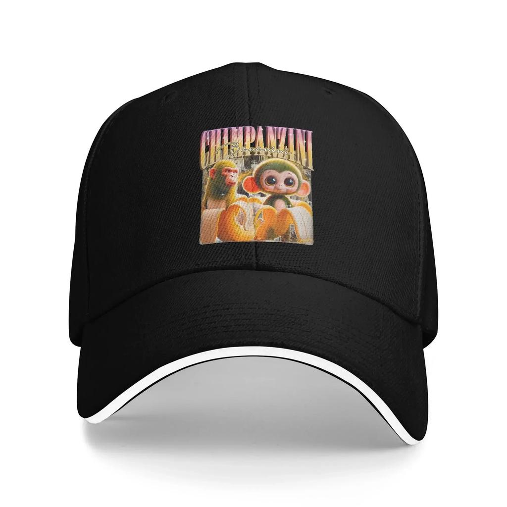 Unisex Chimpanzini Bananini Italian Brainrot Meme Outdoor Hat Summer Adjustable Baseball Caps Casual Baseball Cap Golf Hats