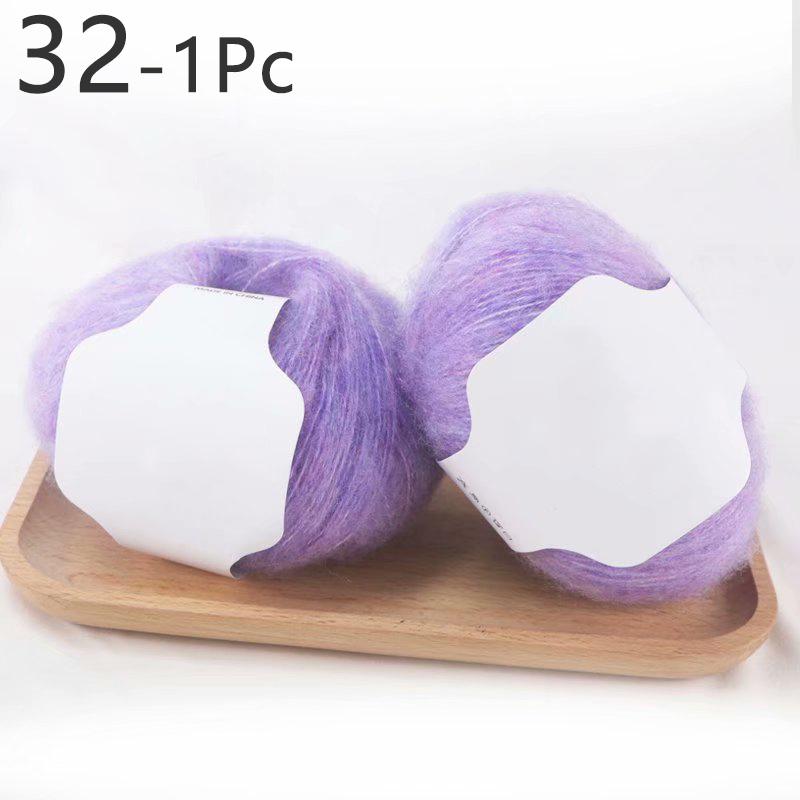 1 шт., 30 г, нить для вязания крючком из мохера для свитера, шарфа, пряжа для вязания, мягкая многоцветная пряжа для рукоделия «сделай сам»