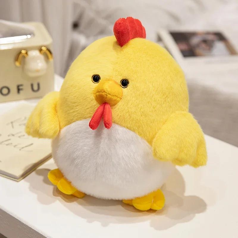 Мягкая подушка для игрушек Chubby Chicken, мягкая имитация, милые плюшевые куклы, подушка для шеи, чучело животного для мальчиков и девочек, праздничные подарки