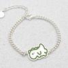 [As Little] Baby Silver Bracelet 925 Silver Dinosaur Pendant Kids Chain