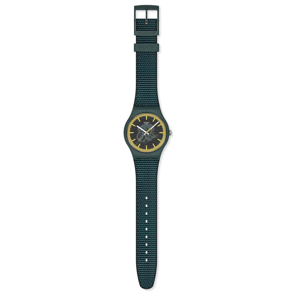 Swatch НОВЫЕ GENT БИОСЫРЬЕ ИДЕАЛЬНО ЗЕЛЕНЫЕ PAY Зеленые наручные часы, SO29G112-6000, Унисекс,