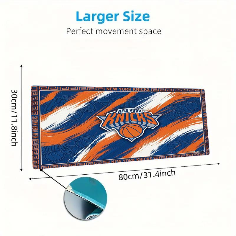 NY Knicks Color Mouse Pad Large Gaming Table Cushion Non-slip Laptop Tablet Big Mousepad XXL Mat Mini PC Playmat With Lock edge