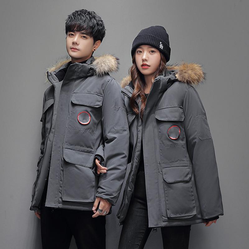 Пуховик Хлебная куртка Съемная шапка Универсальная короткая модная повседневная куртка