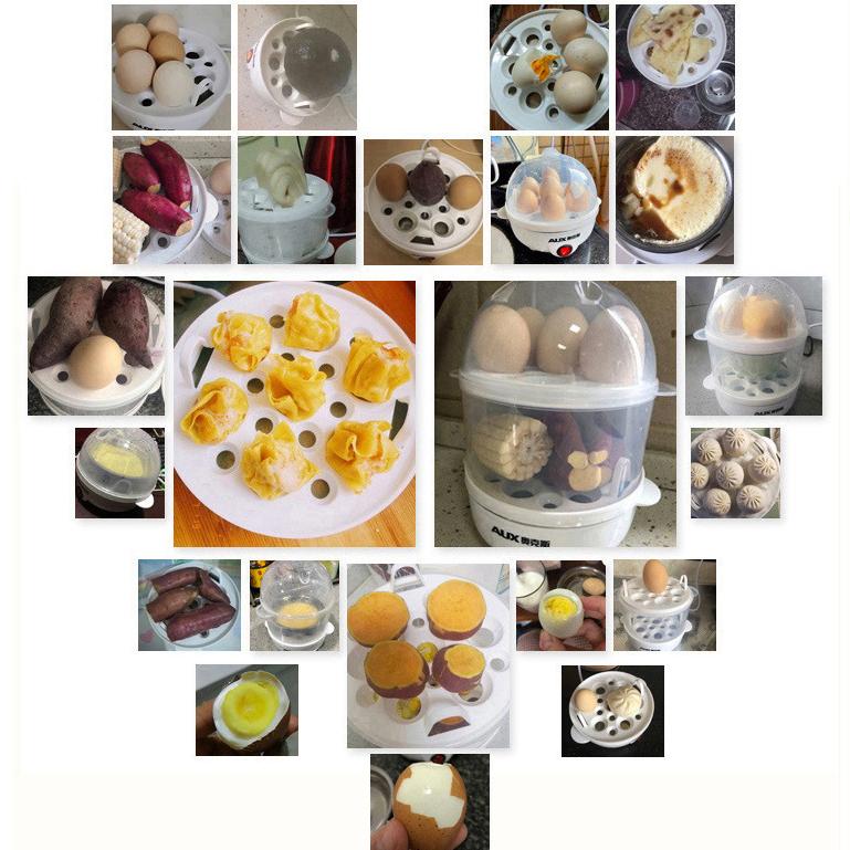 Электрическая яйцеварка, двойная многофункциональная яйцеварка, яйцеварка, кукурузное молоко, быстрая готовка завтрака, пароварка для яиц, кухонная техника