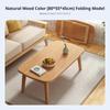 Foldable Cashew-Shaped Centerpiece Space-Saving Living Room Table Foldable Legs Space-Efficient for Apartment Dwellers