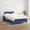 3140207 vidaXL Divan Bed with Mattress Blue 120x200 Cm Fabric