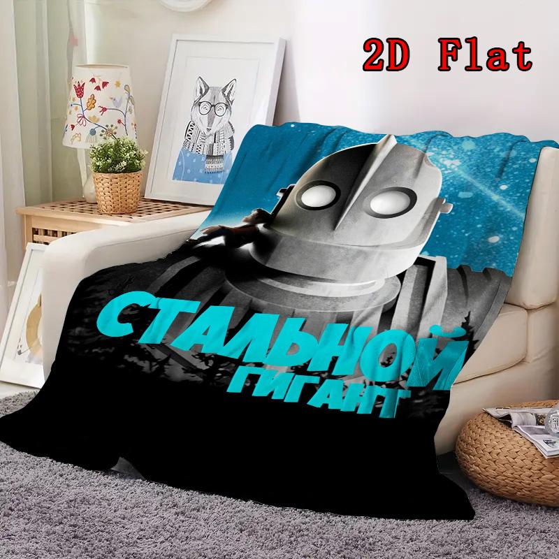 The Iron Giant 2D Flat Pattern Flannel Blanket High quality All Seasons Warmth and Comfort Perfect for Christmas Gifts.PMT0914083