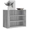 VidaXL Wall Cabinet Sonoma Grey 75x35x60 Cm Engineered Wood, Hanging Cabinet, Wall Cupboard, Bathroom Cabinet 848421