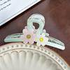 Trendy Floral Hair Claw Clip In Multiple Color Options For Chic Casual Looks