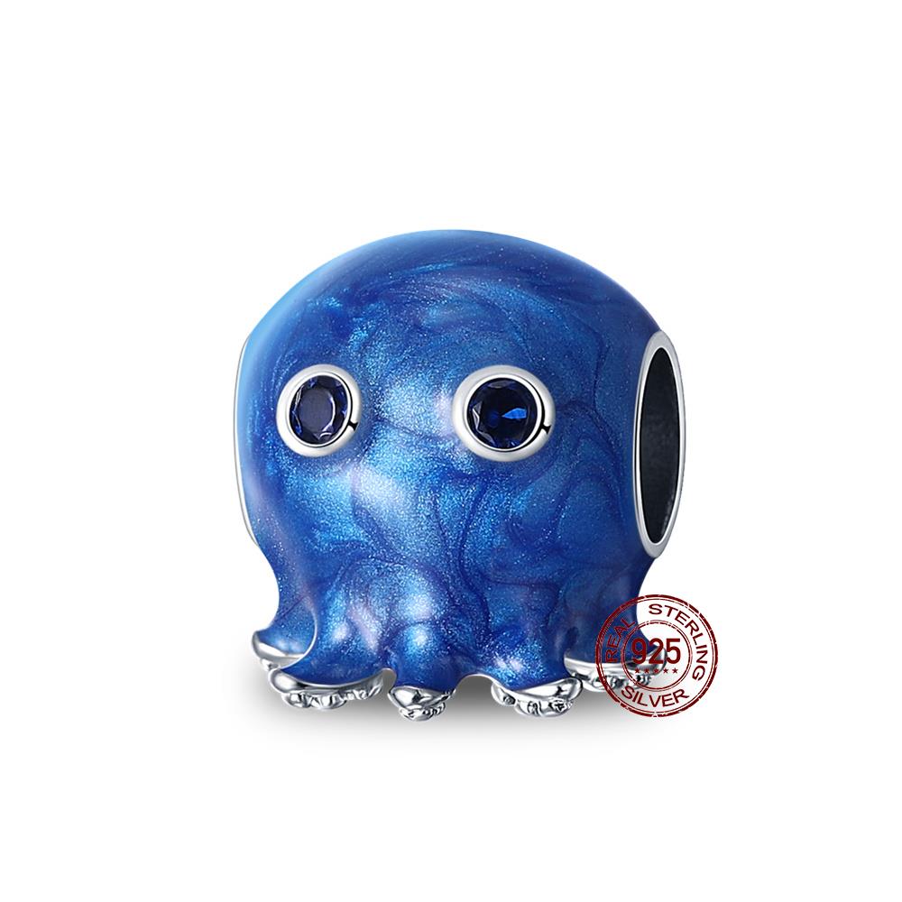 Charms Fit Diy Original Bracelet Real S925 Sterling Silver Beads Luminou Pendants Firefly Ocean Series Dangle Fine Jewelry