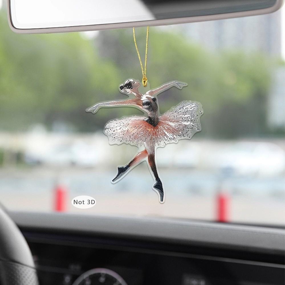 Кристальные балерины Рождественские украшения Имитация Прозрачные подвески на елку Украшение сцены