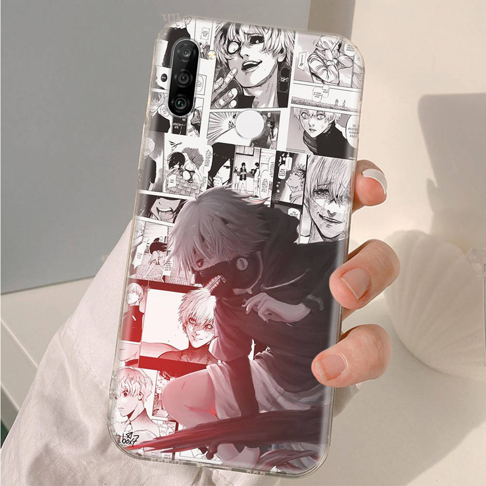 AD94 Tokyo Ghoul аниме прозрачный чехол для Samsung A04 A14 A23 A34 A54 M23 M33 M52 M53 Realme 10 9 C30S C35 C55 VIVO Y02 Y21 Y33S Y51 X80 V25 чехол