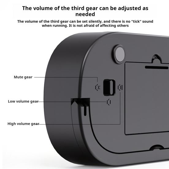 Цифровой таймер, большой, простой в настройке, светодиодный дисплей, универсальный магнитный таймер для чтения для задач, работы, учебы, кухни, приготовления пищи