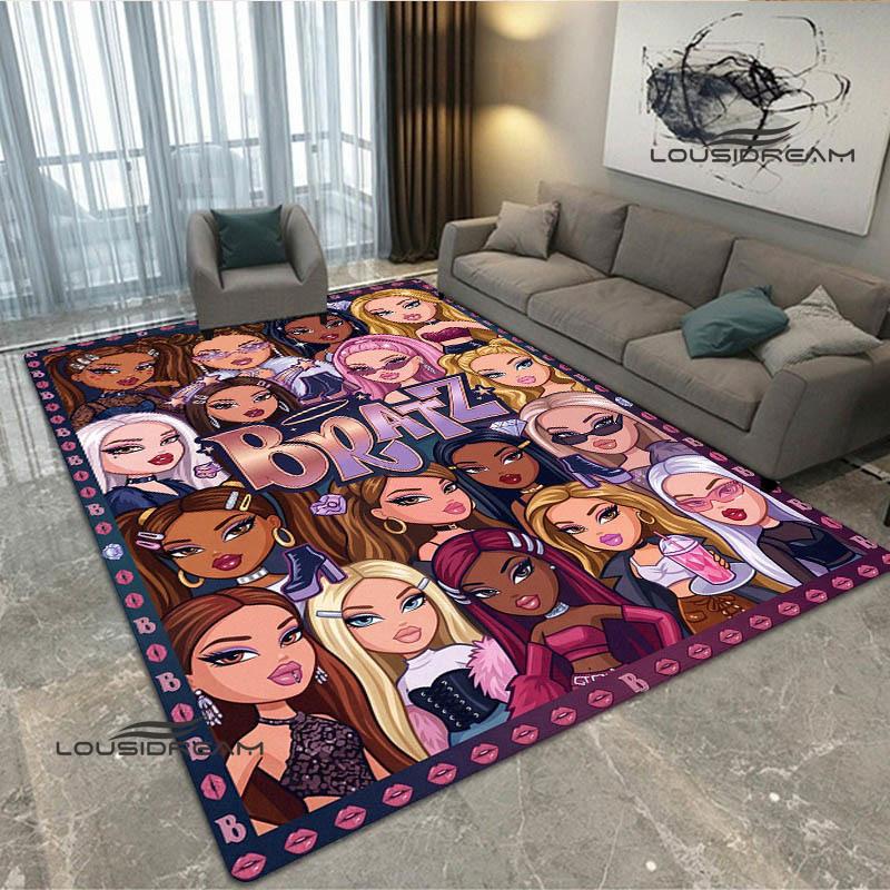 Ковер с принтом Bratz в стиле каваи Нескользящий ковер уличные ковры ковер для зоны декор ковра для спальни подарок на день рождения