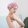 Household Double-layer Waterproof Shower Cap PEVA Thickened Women's Oil Resistant Shampoo Shower Cap