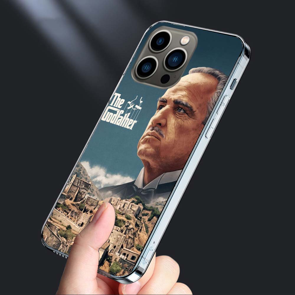 --Чехол для телефона Крестный отец для iPhone 16E 15 Pro 14 Plus 17E 16 17 Pro Max Air 11 12 13 Mini Ударопрочный Capa Милый чехол TPU C