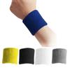 1 Pair Blue Unisex Terry Polyester Sweatband Sports Wrist Tennis Yoga Sweat WristBand Sports Wrist Support