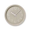 Chalk Analog Wall Clock, Yellow and Beige, NY18-08 BG, Diameter 24.8cm X Depth 4.4cm, NY18-08BG