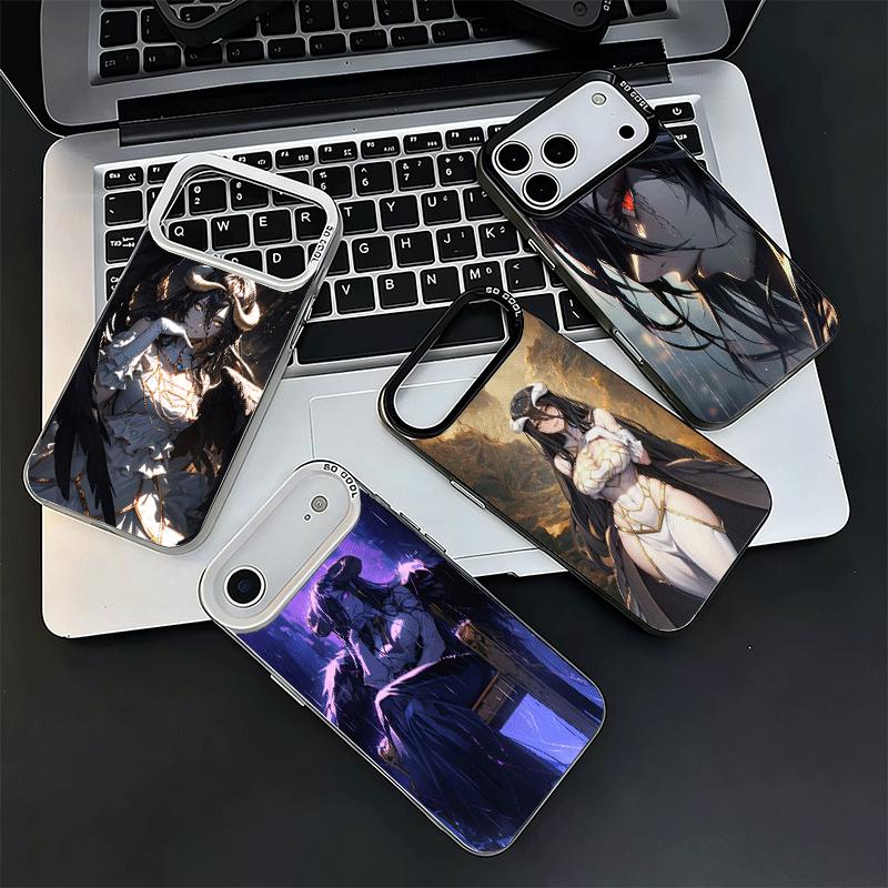 Ударопрочный чехол для телефона Albedo O-Overlords Anime для iPhone 17 Air 16 16E 15 Pro Max 14 Plus 13 Mini 12 Задняя крышка Противоударный Funda