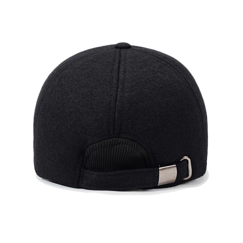 Теплая бейсболка с толстой защитой ушей для мужчин, осенне-зимняя, для среднего возраста, для улицы