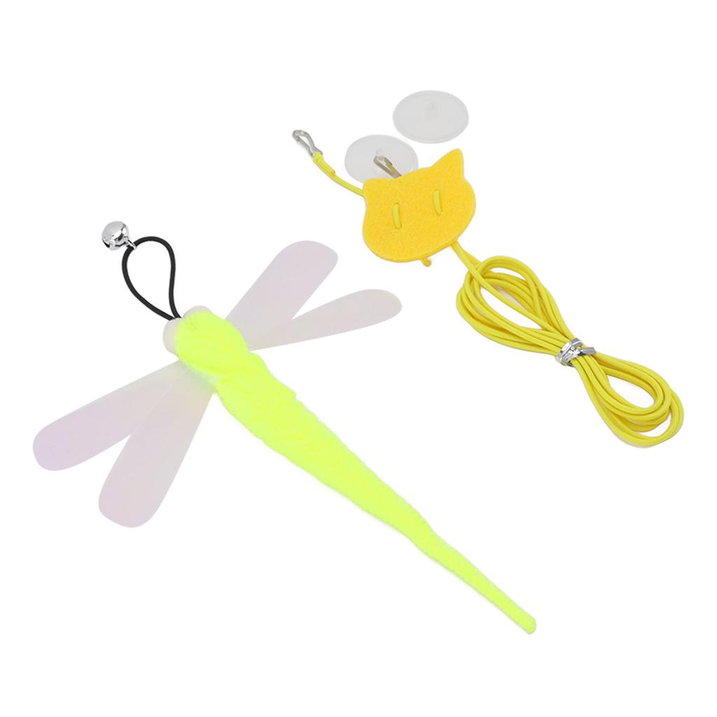 Подвесная игрушка для кошек, регулируемая интерактивная, бесследная, крючок, эластичный шнур, колокольчик, дверная подвесная игрушка для кошек