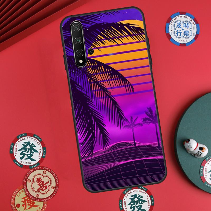 Synthwave Retro 80s Neon For Huawei Nova Y73 Y72 Y61 Y91 Y90 Y70 Y60 12s 12i 11i 8i 9 10 SE P60 Pro P30 P40 Lite Case