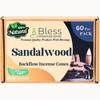 Bless-International Sandalwood-100%-Natural-Incense-Backflow-Cones-for-Waterfall Handmade-Organic-Chemicals-Free for-Purification-Relaxation