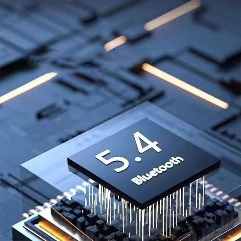 Беспроводная бизнес-гарнитура Bluetooth 5.4 с открытым вращением на 180° и микрофоном, с костной проводимостью, заушным креплением, сенсорным управлением, спортивные Hi-Fi наушники