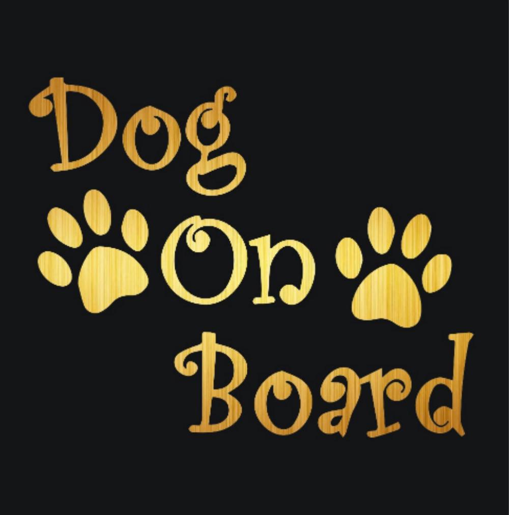 Автомобильная наклейка 3D собака на борту и отпечатки лап наклейка на автомобиль забавные виниловые наклейки наклейки стайлинг автомобиля