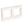 Universal 2-gang frame IP20 / IP44, matte gold Simon54