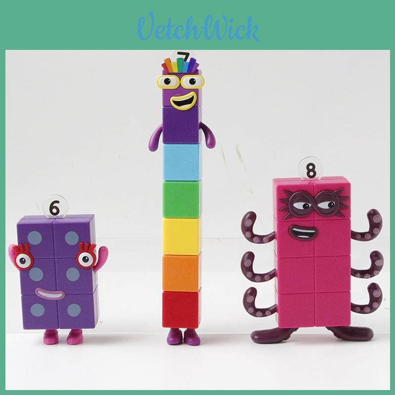 Фигурки-конструкторы Numberblocks из ПВХ для коллекционеров и детей