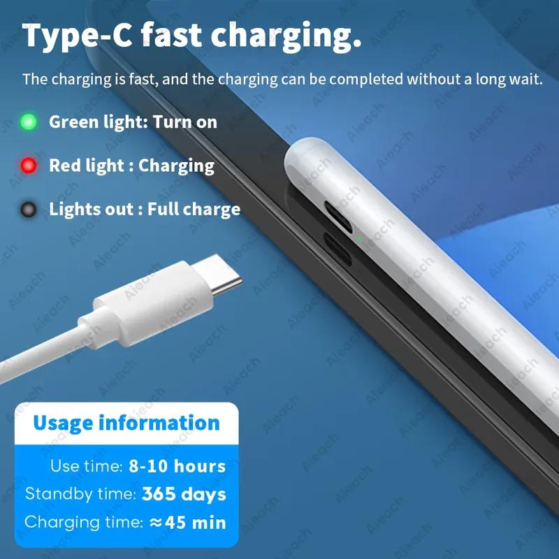 Для iPad Стилус Apple Pencil для Apple Pencil 2 1 для iPad Air 4 2021 Pro 11 12.9 2020 Air 3 10.5 2019 10.2 Mini 5 Сенсорный стилус